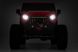 Jeep Gladiator LED Headlights - Front - Rough Country - 9 Inch, DOT Approved - '20-'23